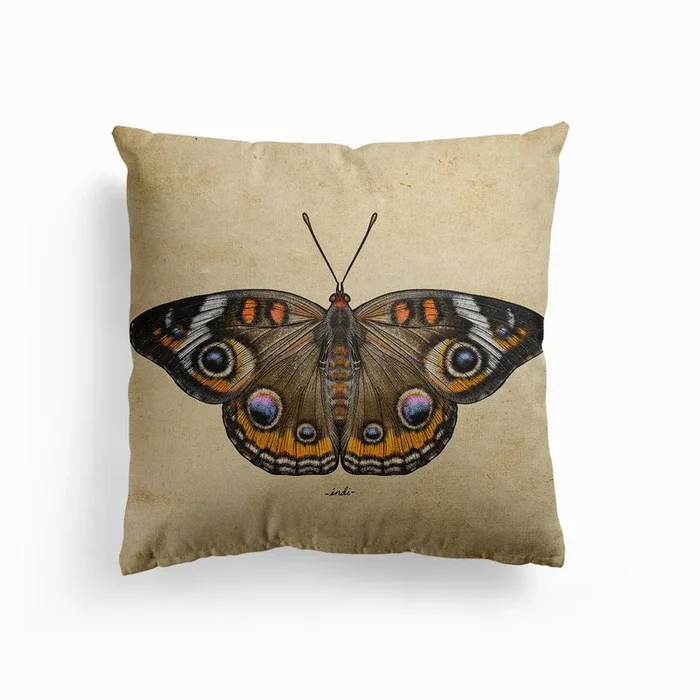 Buckeye Canvas Cushion by Indi Maverick