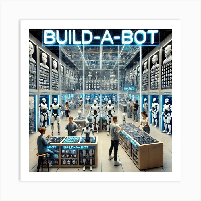 Build-A-Bot 1 Art Print by SableBlu