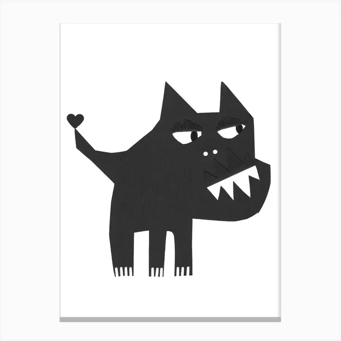 Bulldoggie Canvas Print by Natalie Born