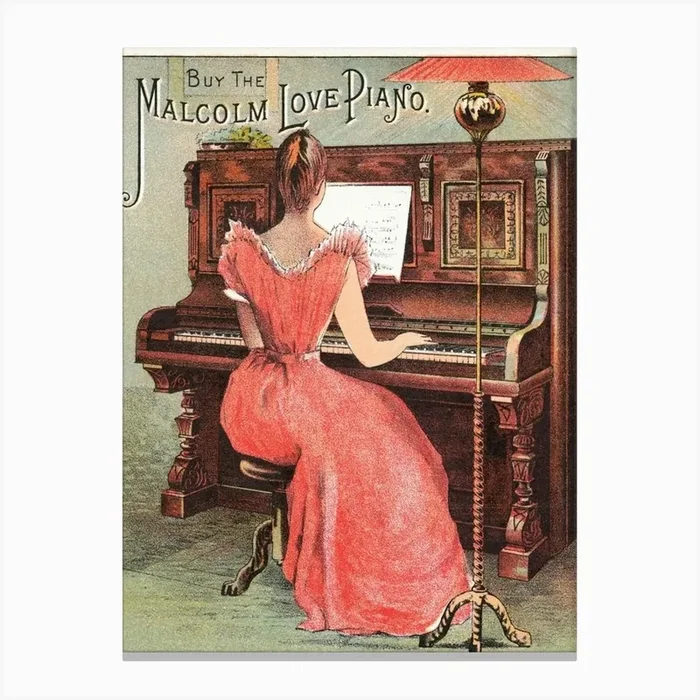 Buy the Malcolm Love Piano Art Print Canvas Print by Henri Matisse Style Prints
