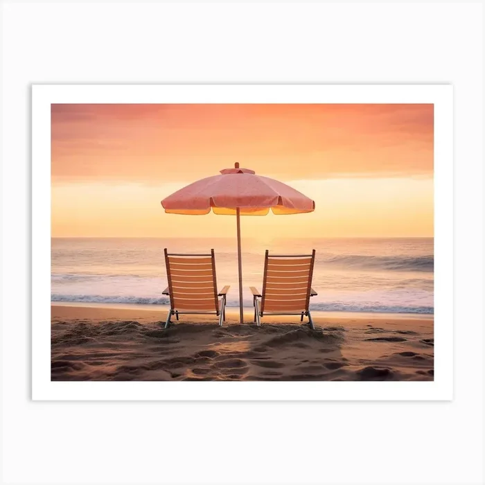California Dreaming – Both Facing the Ocean Art PrintPH by Philippe Hugonnard