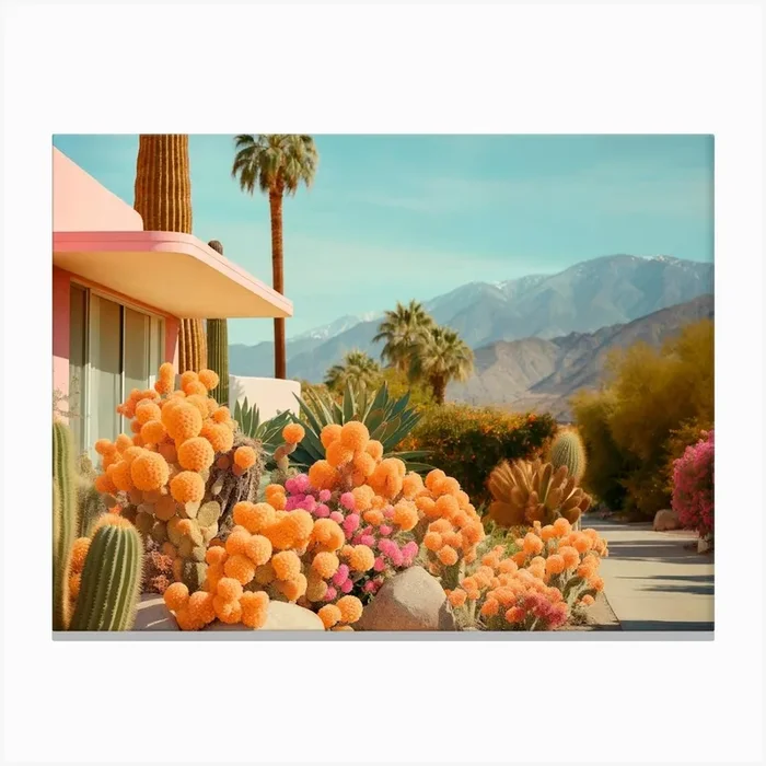 California Dreaming – Cactusland II Canvas PrintPH by Philippe Hugonnard