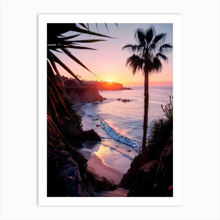 California Dreaming – Laguna Beach Sunset Art PrintPH by Philippe Hugonnard
