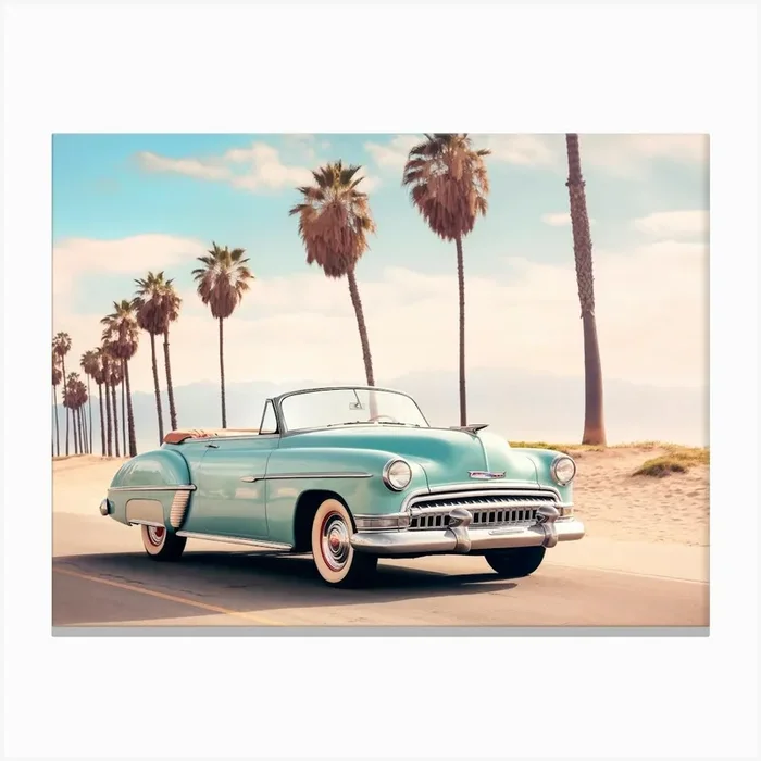 California Dreaming – On the California Road Canvas PrintPH by Philippe Hugonnard