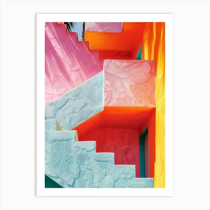 California Dreaming – Vivid Stair L.A Art PrintPH by Philippe Hugonnard