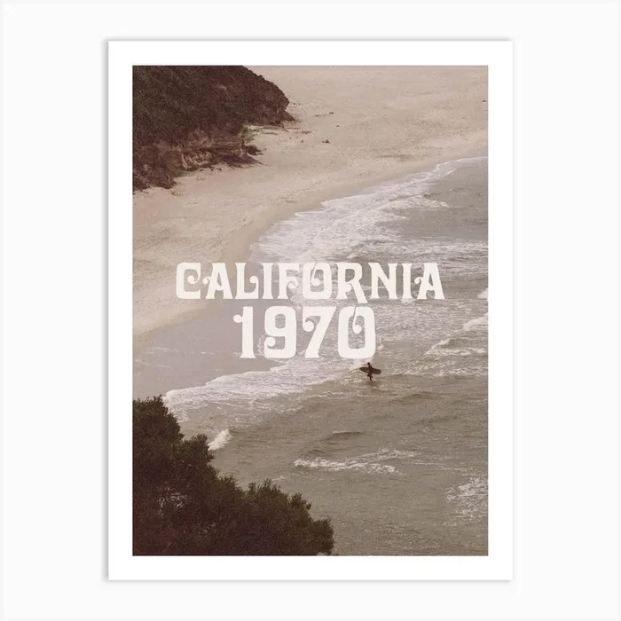 California Photo Print Surfing Poster Coastal Wall Art Surfer Room Decor Beach Printable INSTANT DOWNLOAD Art Print by Think Beach House