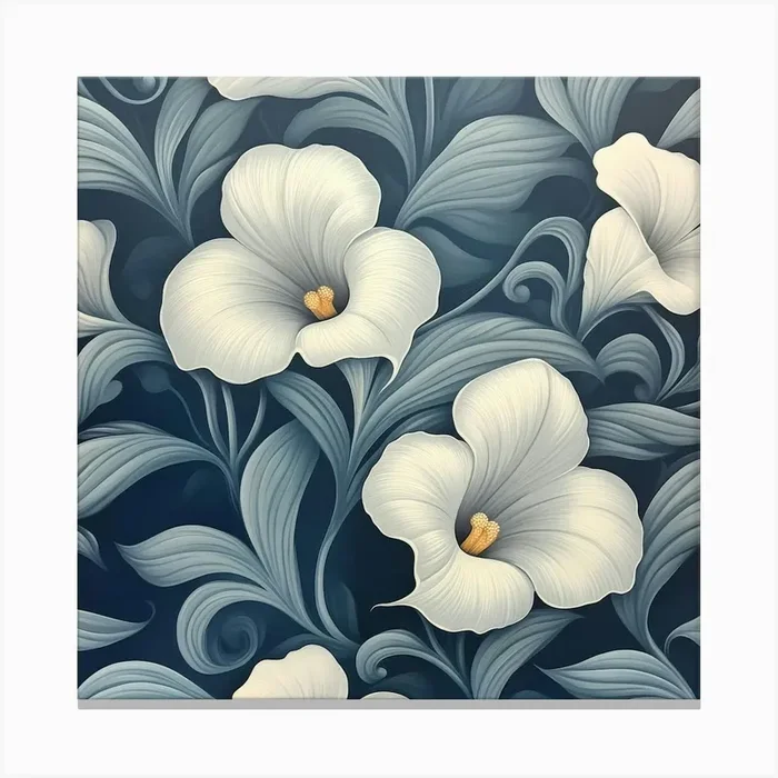 Calla Lilies Art Canvas PrintS by Saiful