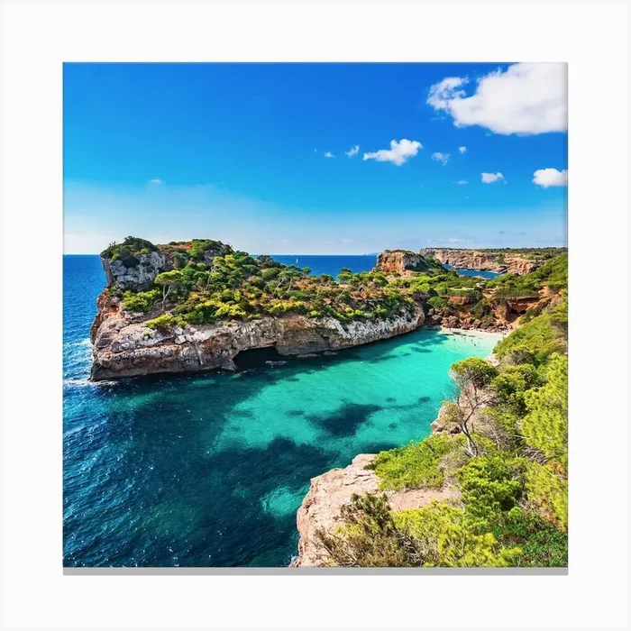 Calo Moro Mallorca, Balearic Islands Spain Canvas Print by imagine
