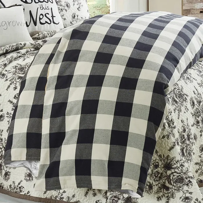 Camille Duvet Set – Black / Natural by HiEnd Accents