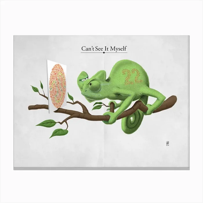 Can’t See It Myself Canvas Print by Rob Snow