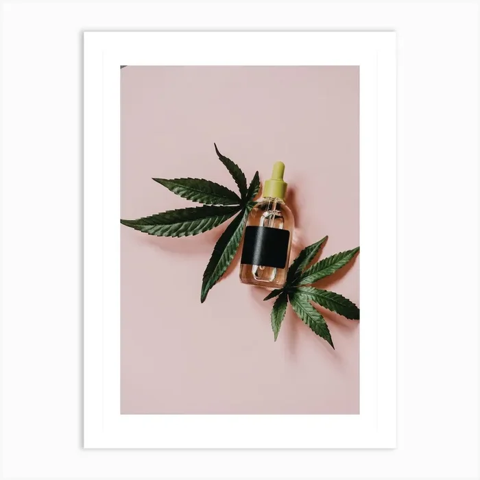 Cannabis Leaf Art Print by Scandinavian Design