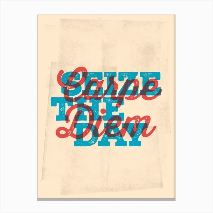 Carpe Diem Canvas Print by Baldy and the Fidget