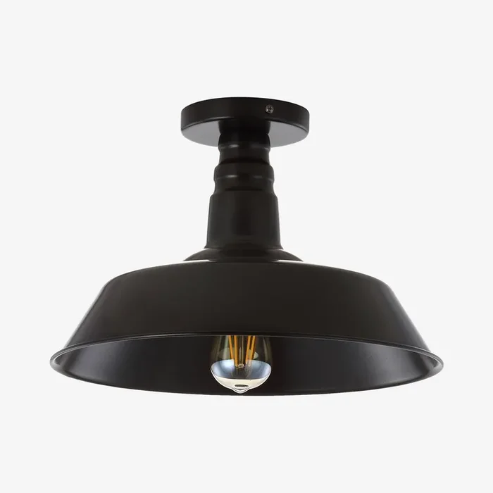 Cassidy LED Semi-Flush Mount Lamp – Oil Rubbed Bronze – Metal by JONATHAN Y