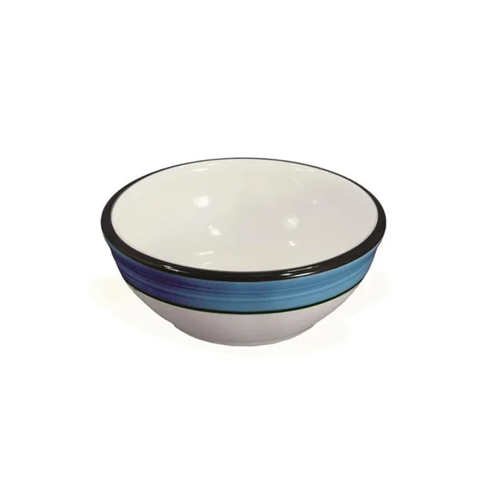 Cereal Bowl Set – Set of 4 – White & Blue | Spree Pattern