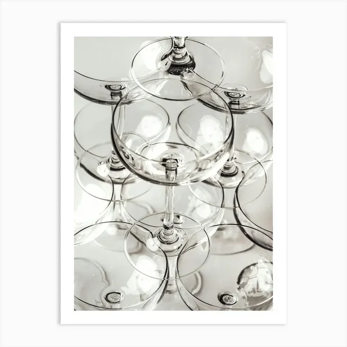 Champagne Glasses_2242703 Art Print by 1x