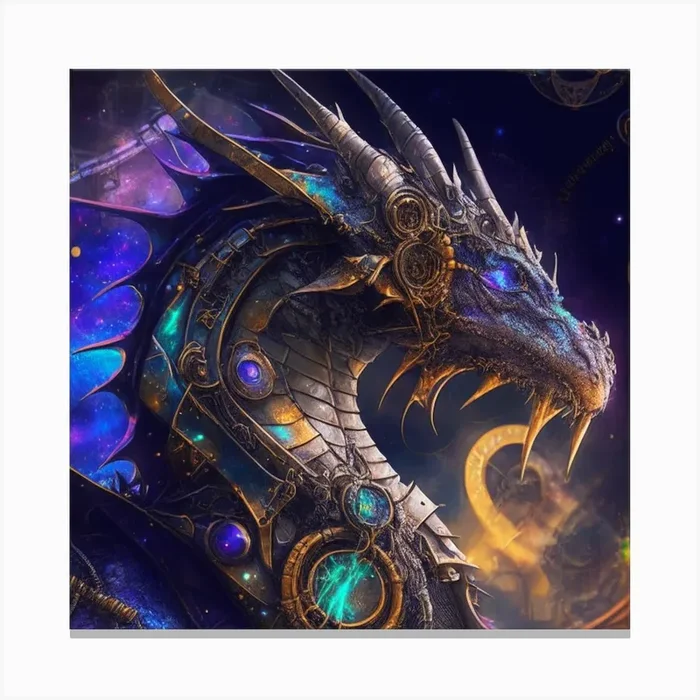 产品名称中包含顶级域名,检查并适当处理后再继续! Steampunk Dragon 1 Canvas PrintK by K.ES.Fosters.Enterprises