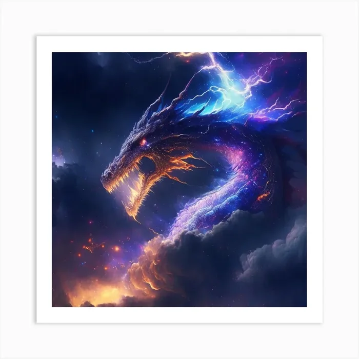 产品名称中包含顶级域名,检查并适当处理后再继续! Lightning Dragon 7 Art PrintK by K.ES.Fosters.Enterprises
