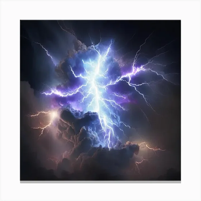 产品名称中包含顶级域名,检查并适当处理后再继续! Lightning 1 Canvas PrintK by K.ES.Fosters.Enterprises