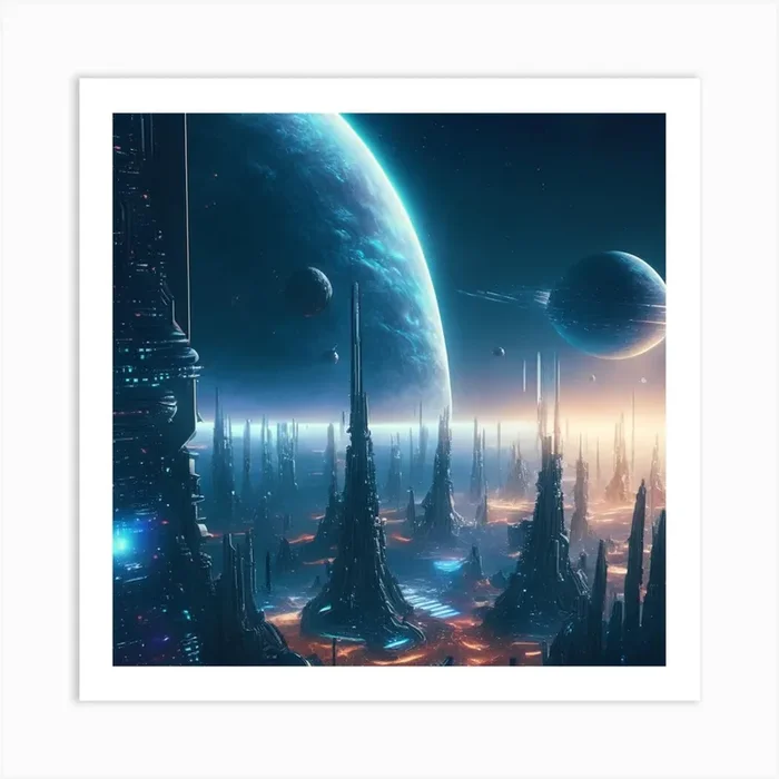 产品名称中包含顶级域名,检查并适当处理后再继续! Futuristic City 4 Art PrintK by K.ES.Fosters.Enterprises