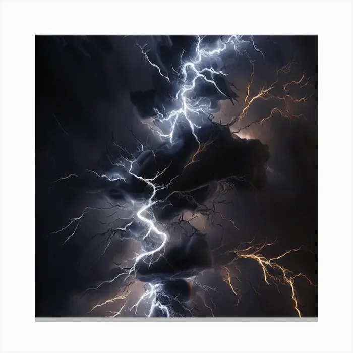 产品名称中包含顶级域名,检查并适当处理后再继续! Lightning 3 Canvas PrintK by K.ES.Fosters.Enterprises