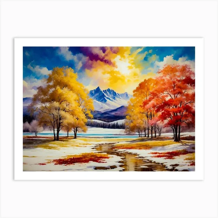 Changes in Seasons Art Print by Nature And Wildlife Prints