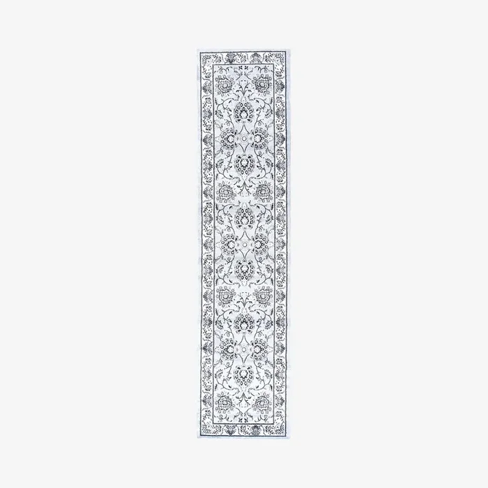 Cherie French Cottage Runner Rug – Light Gray / Cream by JONATHAN Y