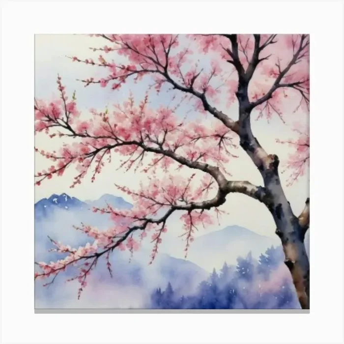 Cherry Blossoms Canvas Print by nemesis