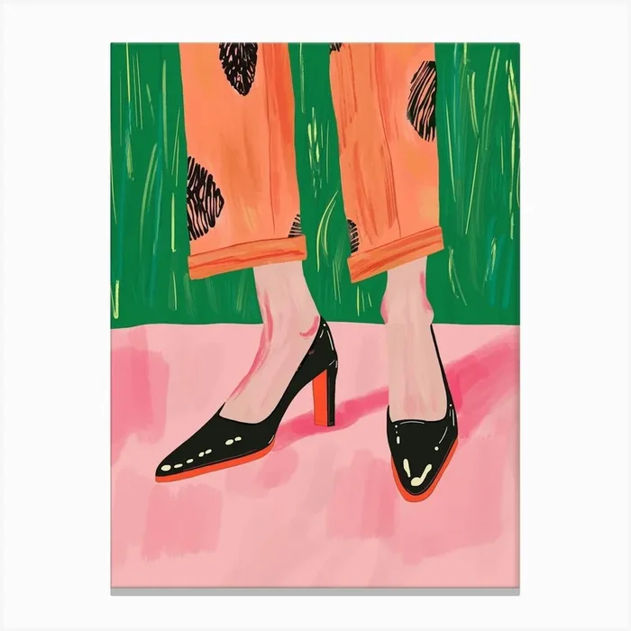 Chic Stroll Canvas Print by ArtsySesta