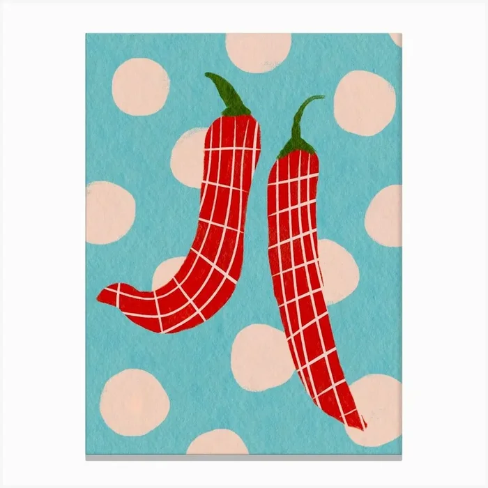 Chilli Peppers Canvas Print by Kartika Paramita