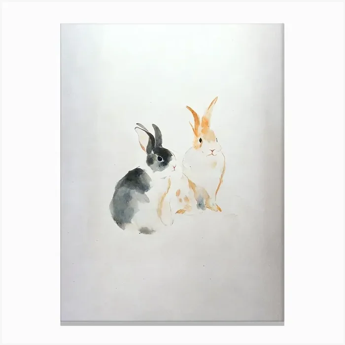 Chinese New Year Of The Rabbit 3 Canvas Print by Fusion Designs