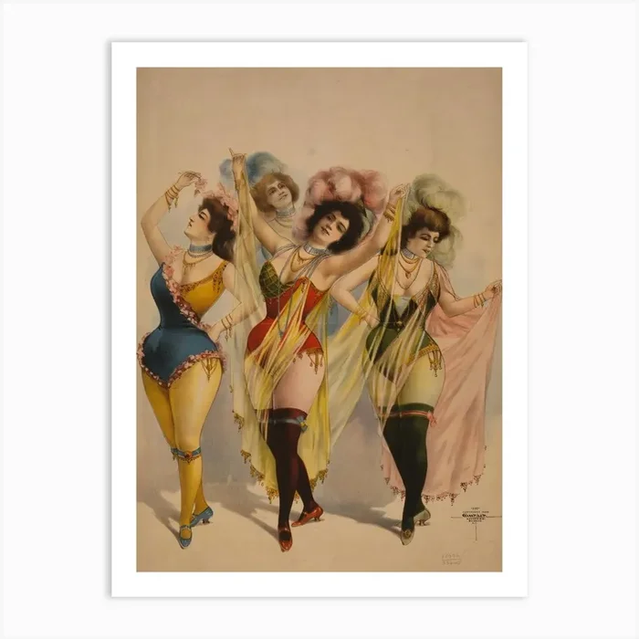 Chorus Girls In Costume Art Print by Fy! Classic Art Prints and Posters