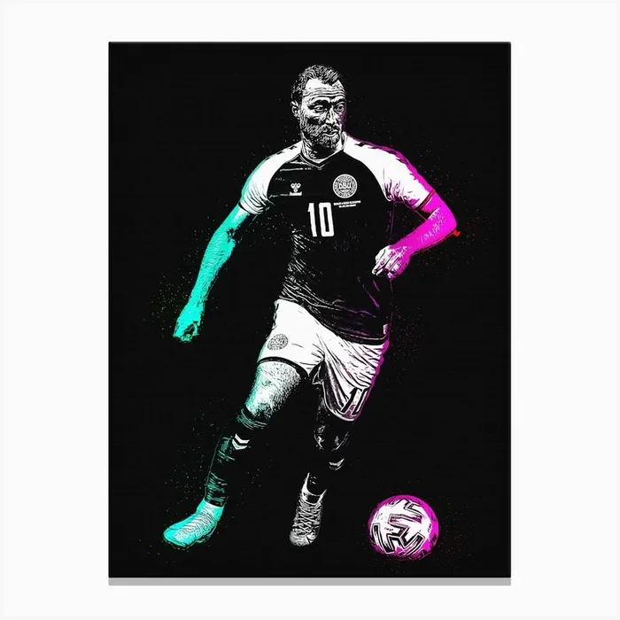 Christian Eriksen 2 Canvas Print by Anwir