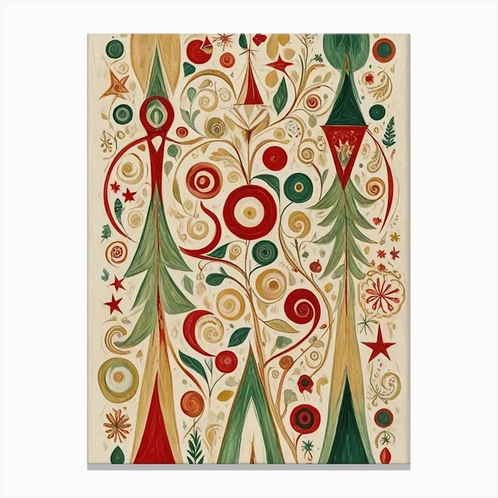 Christmas Celebrations Canvas PrintDP by Daydream Pacific