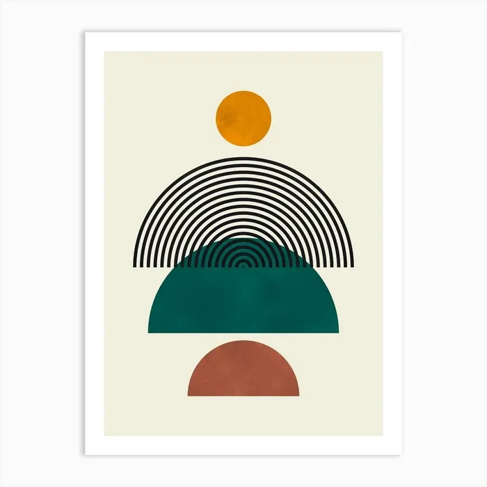 Circle minimalism 1 Art Print by ArtDecor