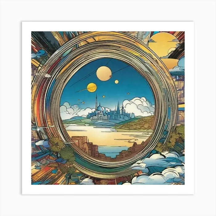 City In The Sky Art Print by ZCOGRAPHICS