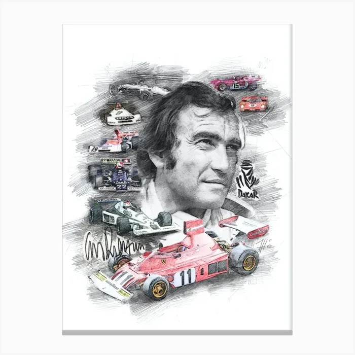 Clay Regazzoni 1 Canvas Print by Theo’s Picture Factory