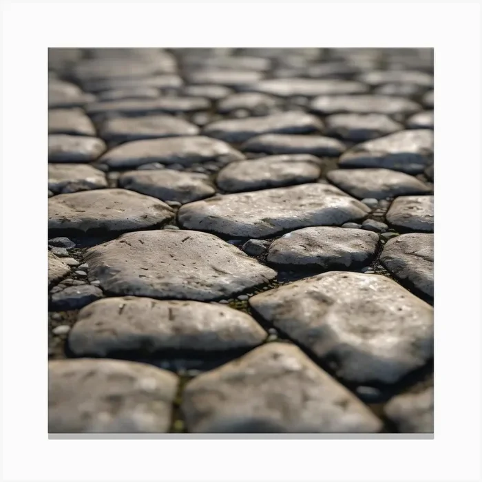 Cobblestone Road 9 Canvas Print by KWY09