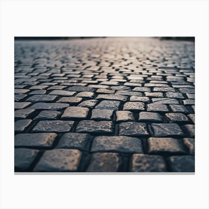 Cobblestone Street 3 Canvas Print by KWY09