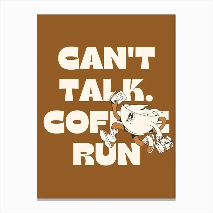 Coffee Run Canvas Print by September23rd