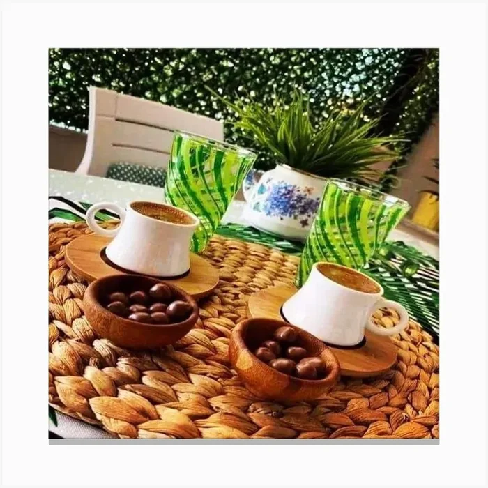 Coffee Table 1 Canvas PrintH by Hadeer
