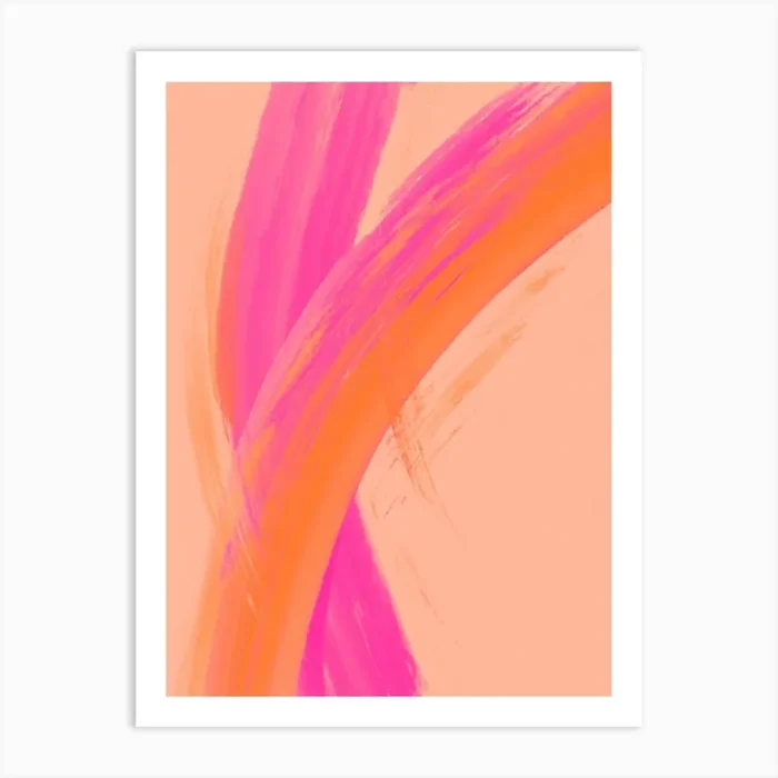 Color Strokes No 15 Art Print by Treechild