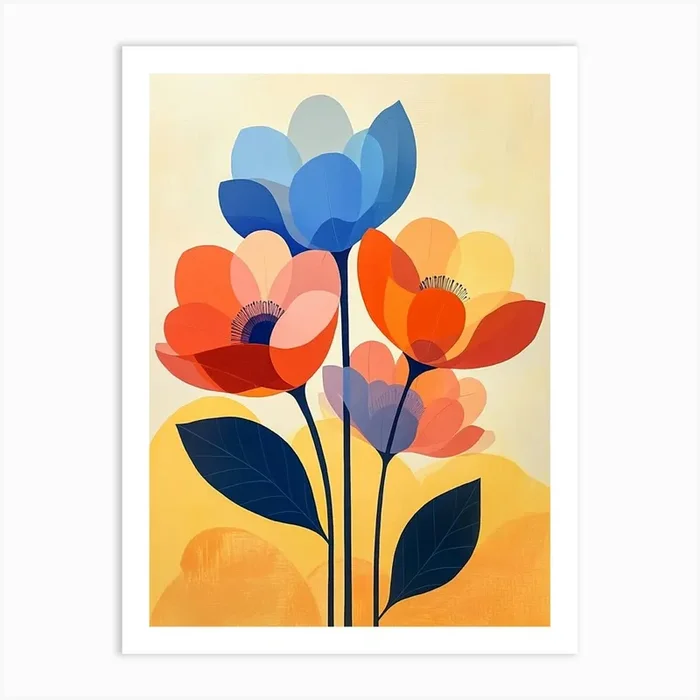 Colorful Flowers 18 Art PrintS by Shadesigns