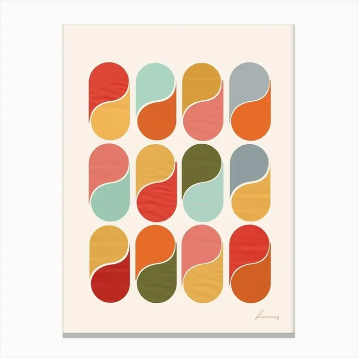 Colorful Pills Canvas Print by showmemars