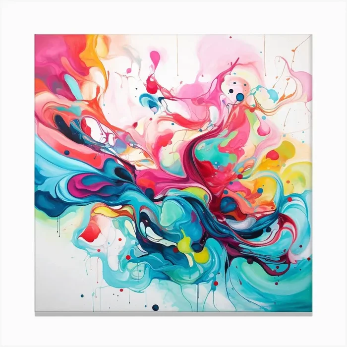 Colourful Chaos Canvas Print by Kt10Designs