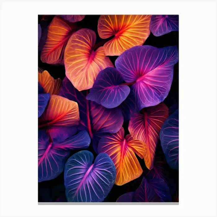 Colourful Leaves 4 Canvas PrintBP by Bilge Paksoylu