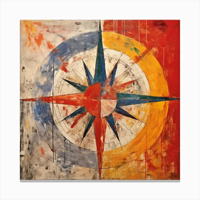 Compass Canvas Print by DBmedia