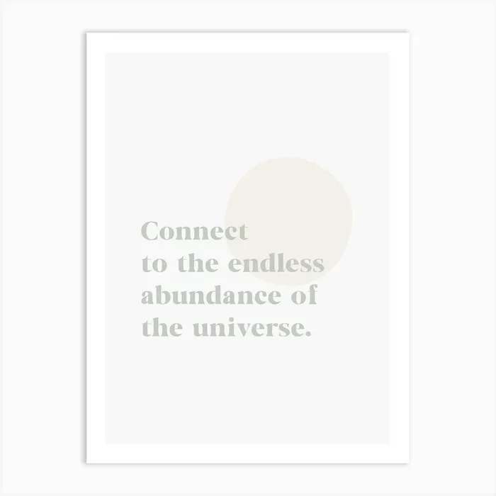 Connect To Abundance Sage Green Art Print by Bohomadic Studio