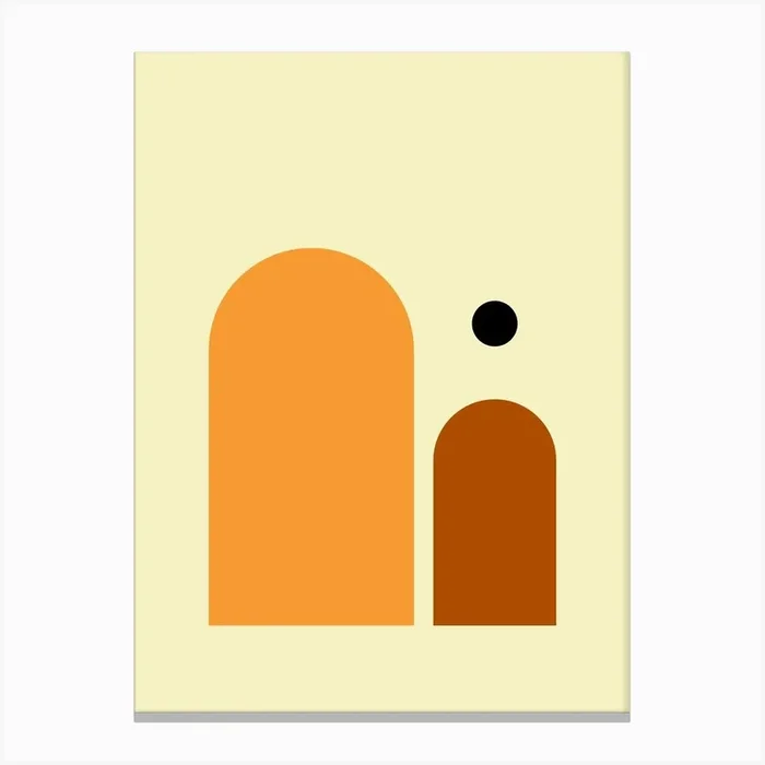 Contemporary Composition 3 Canvas Print by nileshkikuuchise