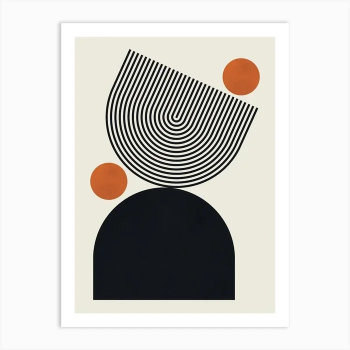 Contemporary modern art 15 Art Print by ArtDecor