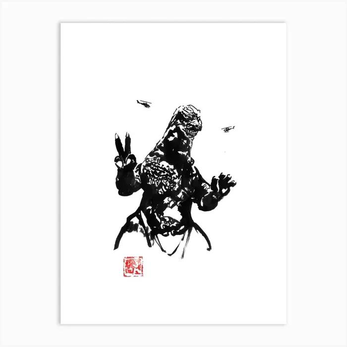 Cool Monster Art Print by Pechane Sumie